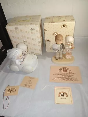 Precious Moments & Memories Of Yesterday Bride And Groom Figurines • $20