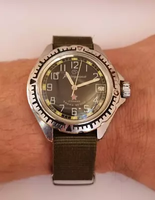 Vintage Wristwatch USSR Soviet Vostok Komadirskie ZAKAZ MO USSR 17 Jewels • $29.99