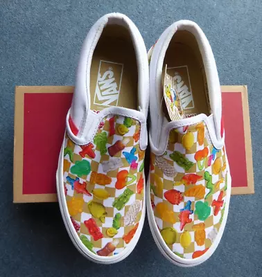 Vans Girls Classic Slip-On Kids Haribo Checkerboard Multi- Size 3 - New In Box • £20