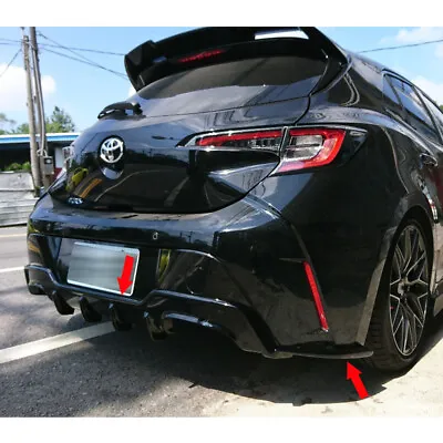 Painted Black For Toyota Corolla Auris 5D T Rear Bumper Diffuser + Side Splitter • $878.90