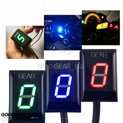 Universal Motor Digital Gear LED Indicator For Motorcycle Display Shift Level • $59.91