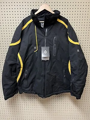 VOLKL Sensortex MENs 4XL BLACK/yellow WATERPROOF SKI/SNOWBOARDING JACKET • $135.99