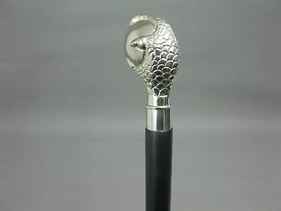 Brass Sterling Handle Black Walking Stick Cane 37 Inch Long For  Man Adult Gift • $41.11