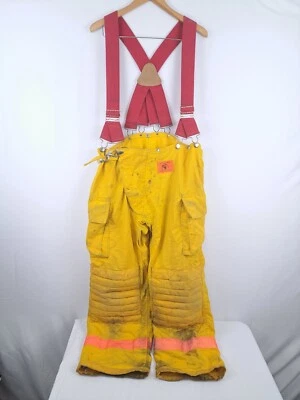 $97.75 • Buy Morning Pride Turnout Bunker Pants Firefighter Towing W/Suspenders Sz 40x32 