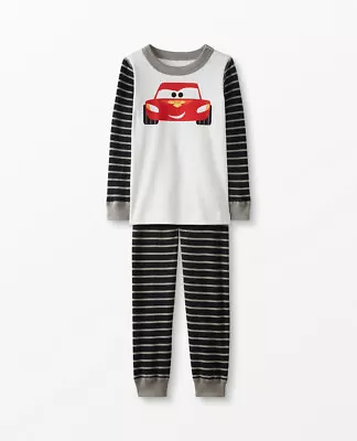 Hanna Andersson Disney Cars Lightening McQueen Longjohn Organic Pajamas Size 140 • $38.99