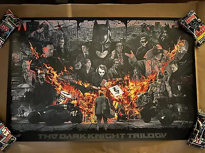 The Dark Knight Batman Darkest Knight Variant Screen Print Poster By Gabz 250 • $350