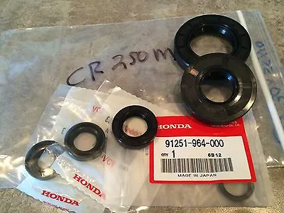 Honda CR250M MT250 MR250 Elsinore Complete Engine Seal Set Crank Shaft Seals • $27.95