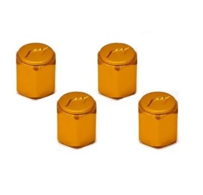 $27 • Buy 4Pcs Work Tire Air Valve Stem Aluminum Caps Jdm New Color Orange From Japan
