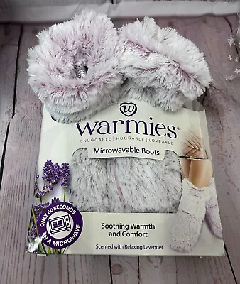 Warmies Microwavable Boots Scented With Relaxing Lavender - Pink • £16.95