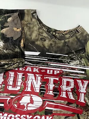 Mossy Oak Men's Break-Up Country Graphic Camo T-Shirt Size Large Clean Used GHP2 • $14.98