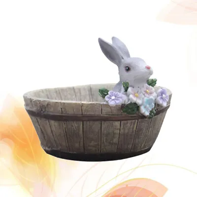  M Easter Rabbit Bunny Decoration Cactus Pots Balcony Planter • £12.75