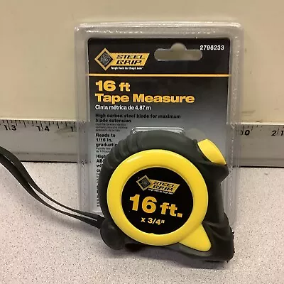 Steel Grip Measuring Tape 16 Ft  X 3/4” Standard SAE And Metric • $7.95