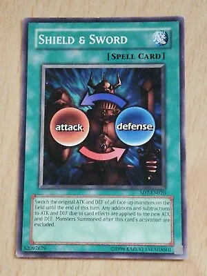 Yugioh Card - Shield & Sword - SD7-EN020 • £1.20