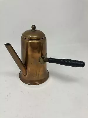 Vintage Copper Turkish Coffee Kettle Tea Pot Side Handle • $29.99