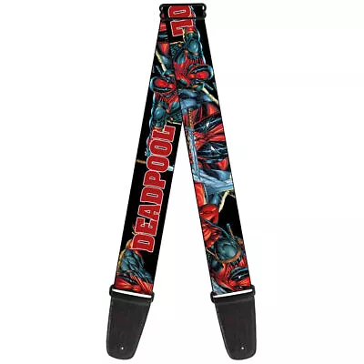 MARVEL DEADPOOL Guitar Strap - DEADPOOL Action Poses- WDP005 • $24.85