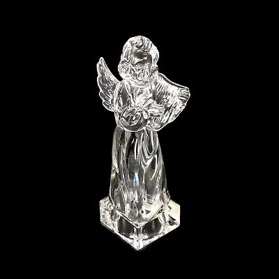 Germany Mikasa Herald Collection ANGEL Harp FIGURINE Lead Crystal Glass • $19.96