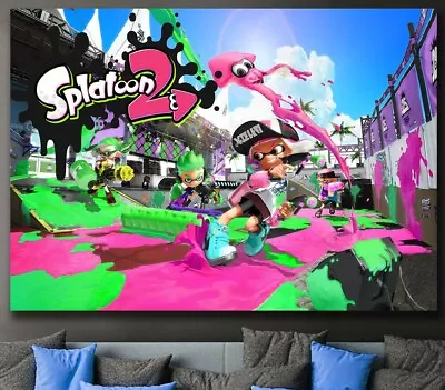 Splatoon 2 (Poster Print Wall A4 A3 A2 Satin 260gsm) • £5.85