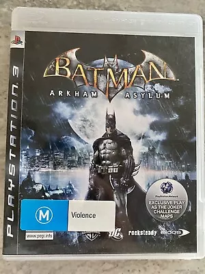 Batman Arkham Asylum PS3 Playstation 3 Game + Manual • $9.99