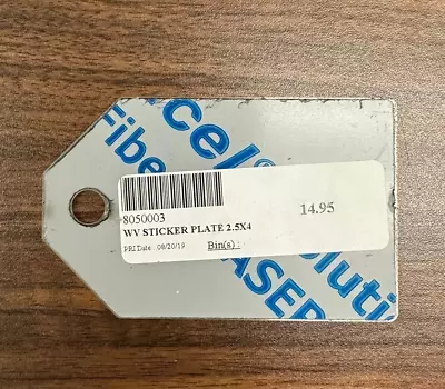 Motorcycle Inspection Sticker Plate 2.5 X 4 Stainless Steel  NWT • $9.99