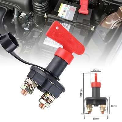 Universal 12V Battery Isolator Switch Cut Off Kill Switch For Car Boat Van Truck • £4.99