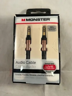 Monster 3.5mm Aux Stereo Audio Cable For Smartphones 8ft • $9.95