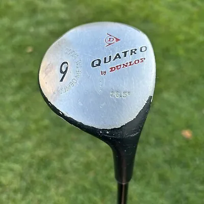 $14.99 • Buy *READ* Dunlop Quatro Jumbo Metal 9 Wood Graphite Shaft 26.5* RH Golf Club
