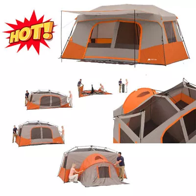 11-Person Instant Cabin Tent With Private Room Waterproof Outdoor Camping Tent • $157.50