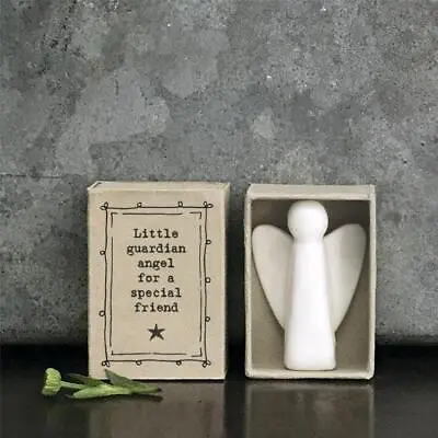 Porcelain Guardian Angel Matchbox Gift - For A Special Friend - East Of India • £5.75