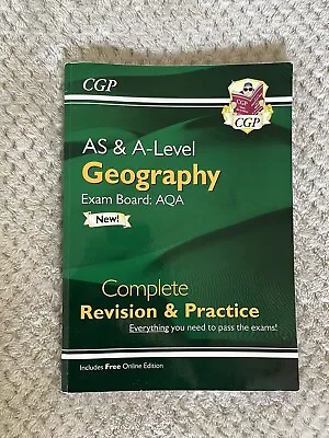 AQA Geography A Level Revision Guide CGP • £10