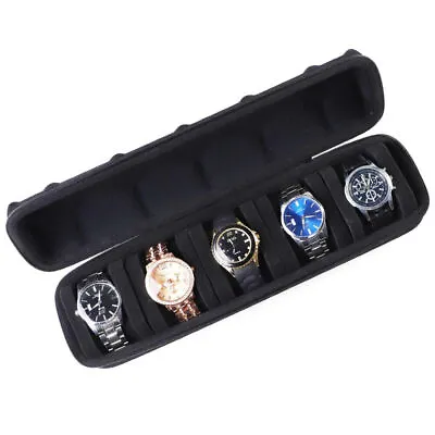 1/2/3/5/6 Slots Travel Watch Roll Case Wristwatch Display Case Watch Storage Box • $26.99