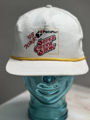 $24.95 • Buy VTG Racing Hat Cap Parts Plus Strapback 93 Tour Super Chevy Show USA