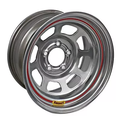 Bassett D58D5475S 15X8 DOT D-Hole 5x5 4.75 In BS Silver Wheel • $100.99