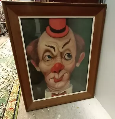 Amazing Red Skelton Framed Clown Art  **READ DESCRIPTION!! • $350