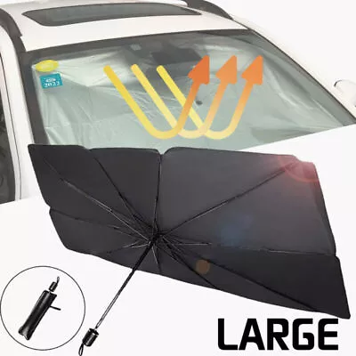 Car Sun Visor Sunshade Windscreen UV Block Shade Umbrella Window Blind Foldable • £9.69