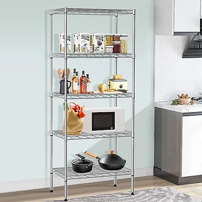 24x14x 60  5 Tier Metal Shelves Adjustable Heavy Duty Wire Shelving Unit Storage • $43.68