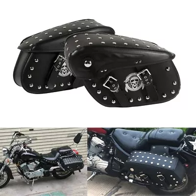 Saddlebags Saddle Bags Luggage For Yamaha V-Star XVS  950 1100 1300 Classic • $129.99