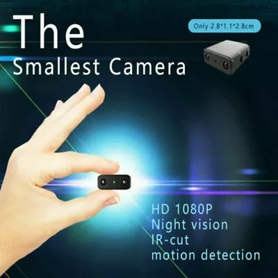 HD 1080P Mini Hidden Spy Camera Micro Home Security Night Vision Motion Cam UK • £11.78