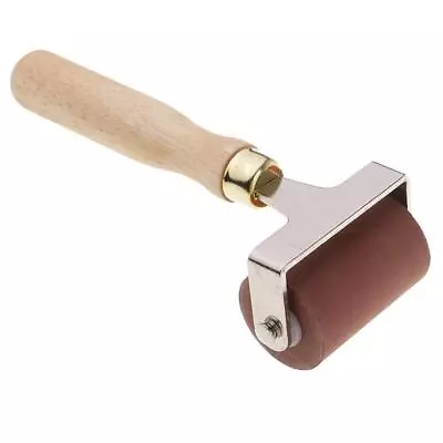 Heavy Duty Hard Rubber Roller Printing Inks Lino Brayer Art Stamping Tools • £11.83