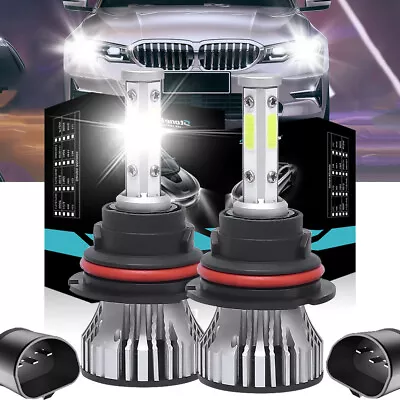 4SIDE LED Headlight 9007 HB5 Hi/Low Beam 20000LM Bulbs Super Bright White Lamps • $10.88