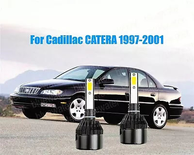 LED For Cadillac CATERA 1997-2001 Headlight Kit H7 White CREE Bulbs Low Beam • $24.96