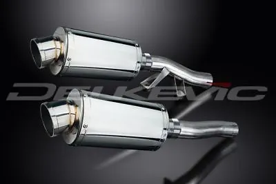 Delkevic 9  Stainless Oval Mufflers - Kawasaki Concours ZG1000 1986-2006 Exhaust • $395.99