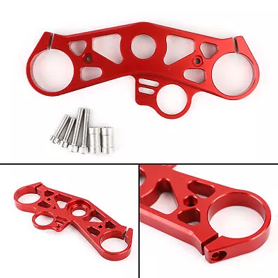 Lowering Triple Tree Front End Upper Top Clamp For YAMAHA YZF R6 2008-2016 Red • $51.69