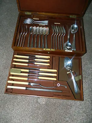 Canteen Of Cutlery By Walker And Hall Sheffield. 41 Piece EPNS Canteen Set • £89.99