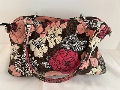 Vera Bradley Mocha Rouge Purse/bag. Includes One Strap Accessory • $13.20