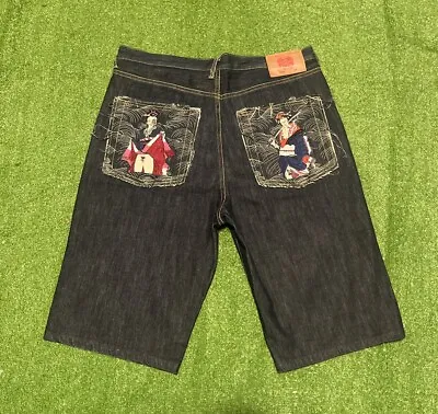 RMC Red Monkey Jeans Denim Shorts Size 36 Japan Denim Nude Geisha Martin Ksohoh • $89.99