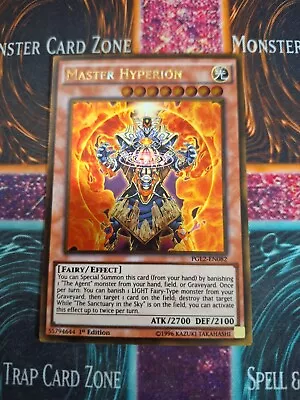 Yu-Gi-Oh! Master Hyperion PGL2-EN082 Gold Rare 1st Edition Near Mint • $4