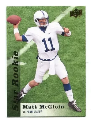 MATT McGLOIN 2013 Upper Deck UD Star Rookie #121 Penn State RAIDERS Eagles QB • $4.99