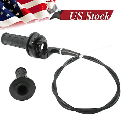 FOR Twist Throttle Grip & Cable For 7/8  50cc 125cc 150 250 Mini Bike ATV Quad • $9.45