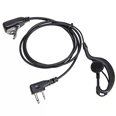 G Shape Earpiece Headset PTT 2-pin F Plug For Icom ICV8 ICV82 ICV85 F21 Radio • $8.17