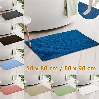 Super Absorbent Floor Mat Chenille Soft Non-Slip Bath Floor Balcony Carpet AU • $16.99